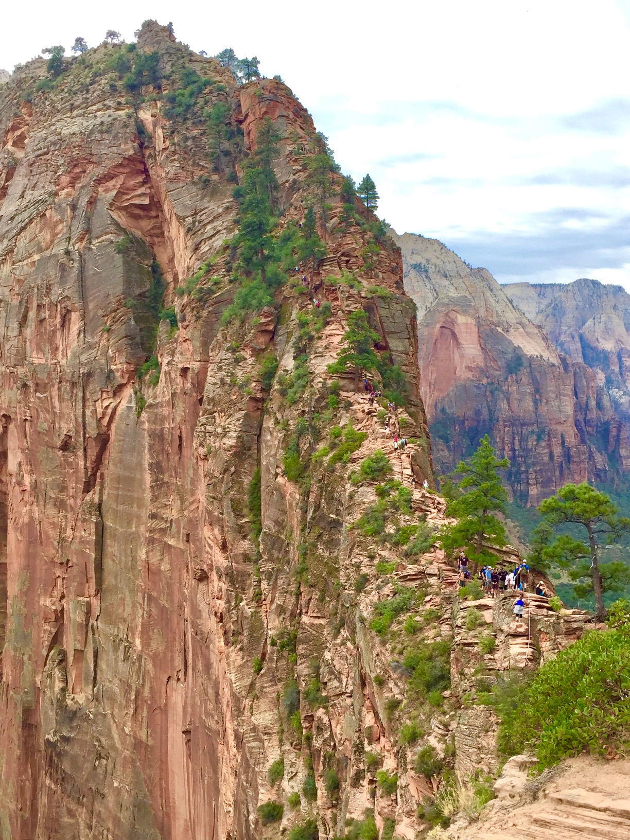 Zion Angles Landing Climb